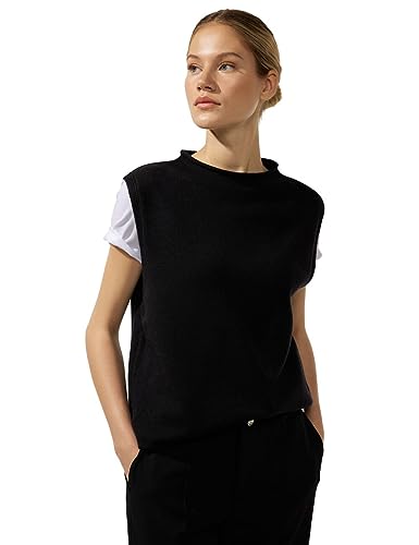 STREET ONE Damen A302341 Pullunder, Black, 40