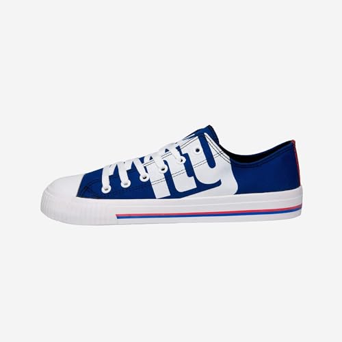 FOCO NFL Men's Big Logo Canvas Shoe New York Giants Size 10