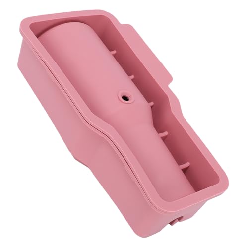 Bandeja de silicón para hacer hielo color rosa miniatura 6