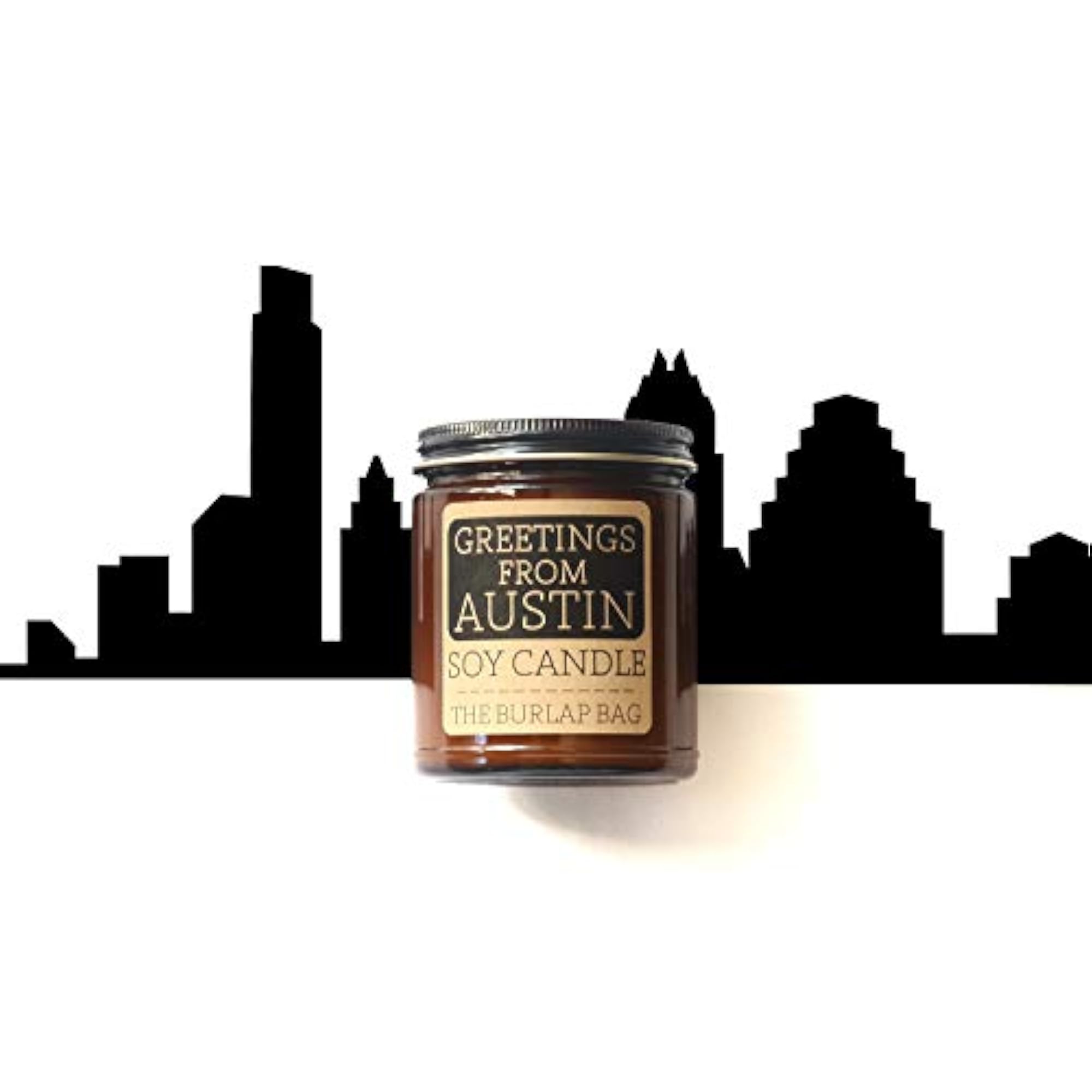 9oz Soy Candles, Greetings from Austin