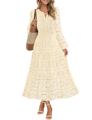 Amazon.com: MEROKEETY Women's Fall Long Sleeve Floral Maxi Dress Lace Eyelet Hollow Out Tiered Boho Wedding Guest Dresses Pockets, Apricot, Small : Clothing, Shoes & Jewelry Amazon.com: MEROKEETY Women's Fall Long Sleeve Floral Maxi Dress Lace Eyelet Hollow Out Tiered Boho Wedding Guest Dresses Pockets, Apricot, Small : Clothing, Shoes & Jewelry