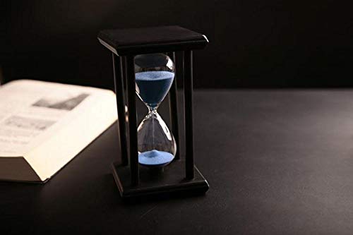 45 Minute Sand Timer - Wood Sand Timer For Kitchen, Office, School And Decorative Use - Blue Color Sand #TOP7