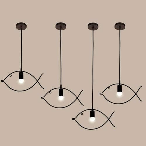 NZDY Lamp eetkamer verlichting kleding persoonlijkheid bar hotel restaurant kroonluchter winkel gang galerie kleine hanglamp Nordic LED vis retro creatieve droplight photo 2