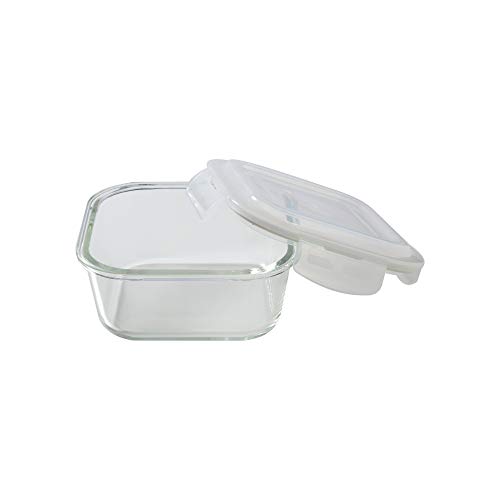 Borosil Klip-N-Store Set of 2 Microwave & Oven Safe Gift Set, Glass Storage Container, 320ml & 520ml Square, with Air Tight Lid (Transparent) 7 Borosil Klip-N-Store Set of 2 Microwave & Oven Safe Gift Set, Glass Storage Container, 320ml & 520ml Square, with Air Tight Lid (Transparent) - Image 7