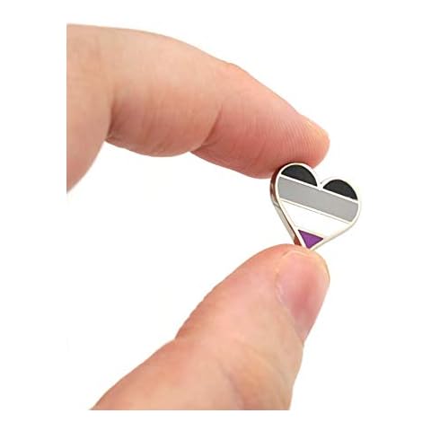 Asexual Ace Pin Heart Flag Tiny Enamel Pin Decoration For Clothes And Bags Cover
