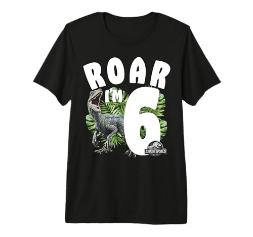 T-Shirt Jurassic World Raptor Roar vêtement enfant 6 ans anniversaire