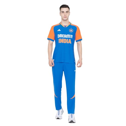 Maillot international India Cricket T20 Adidas homme XS bleu orange vêtement de sport FW24