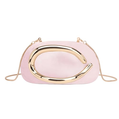 Image of Acrylic Clutch Purse for Women Marbling Evening Wedding Handbags Acrylic Shell Box Purses for Party Prom Cocktail