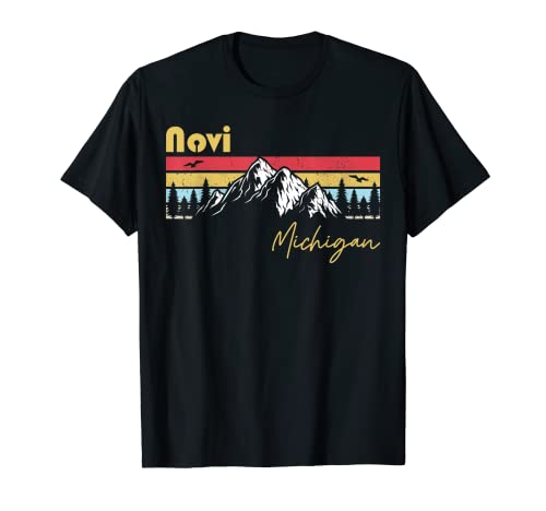 Novi Michigan Roots Hometown Vintage Home State Pride T-Shirt