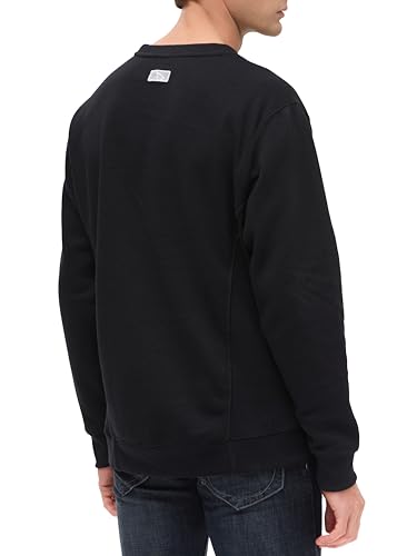 DITOK Mens Athletic Fleece Crewneck Sweatshirt Cotton-Blend Long Sleeve Casual Pullover Loose Fit Workout Sweat Shirts3