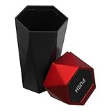 Abaodam Cubo de Basura Pequeño para Coche Rojo, Portátil y Compacto, Fabricado en Pp Resistente, Adecuado para Mantener Limpio el Interior del Automóvil y Organizar Accesorios para Coche