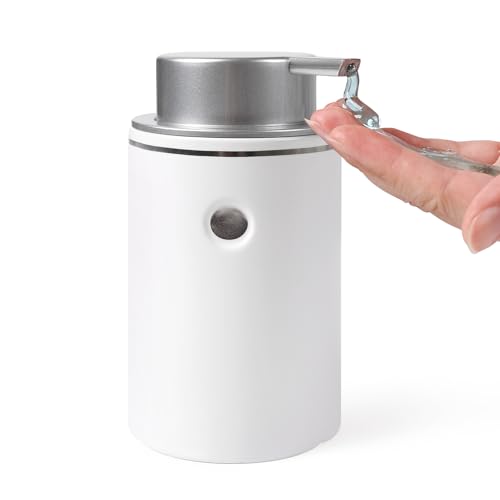 BosilunLife Seifenspender Keramik Spulmittelspender, Nachfullbarer Seifenspender mit Groß Pumpenkopf, Soap Dispenser Geeignet für Küche, Bad., 6.08 €