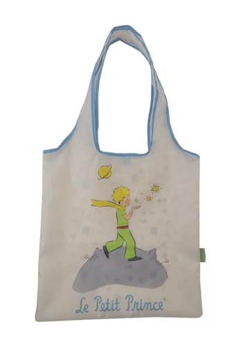 CyP Brands -El Principito, Bolsa plegable, Bolsa de la compra, Bolsos, Color beige, Producto Oficial