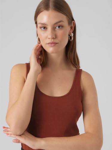 VERO MODA Damen VMMAXI My Soft UU Tank TOP GA 3PACK, Burnt Henna/Golden Yellow/Dusty Olive, L 4