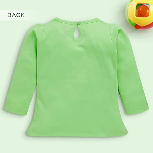 Image of LuvLap Baby Girls 100% Cotton Full Sleeve Girls Top, Pack of 02