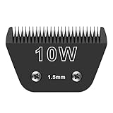 Detachable Pet Dog Grooming Wide Blades-Size 10W Dog Grooming Wide Blade,Compatible with Most Andis,Oster A5,Wahl km10 Clippers -Black