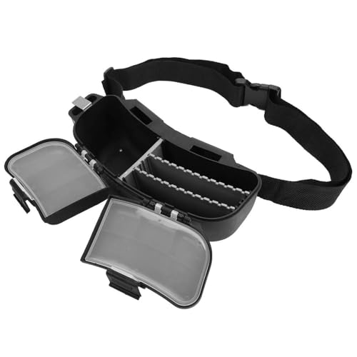 Fishing Tackle Box Waist Pack - Organizador de Pesca Multifuncional con Cinturón Ajustable para Anzuelos y Cebo, Almacenamiento Compacto para Pesca en Orilla y Vadeo miniatura 3