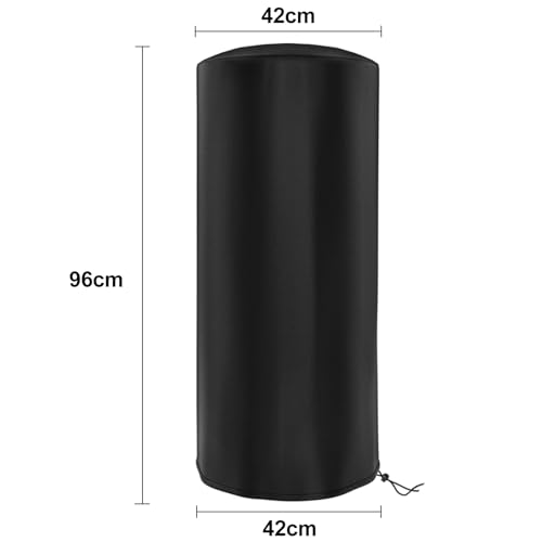 Tonhui Wetterschutzhülle für Enders Nova LED M fireplace Terrassenheizer, Heizpilz, Patio Heizungsabdeckung Reißfest 420D Wasserdicht, Winddicht Abdeckung, UV- Beständiges, 42 x 42 x 96 cm-2