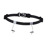 Genérico Laufgürtel für Damen, mit verstellbarem Band mit 6 Gelschlaufen, elastischer Brustgürtel für, Wandern, Joggen, Fitnessstudio, Outdoor-Fitness, Erwachsene