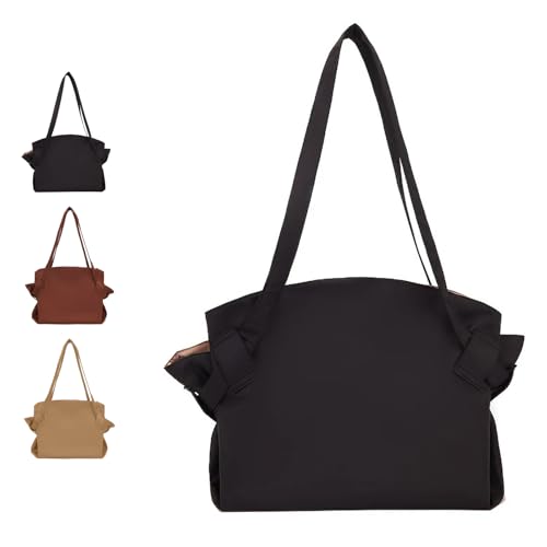 Eloure Bag,Collapsible Tote Shopping Bag,Large-Capacity Foldable Travel Tote,Durable Grocery Tote for Daily Use (Black)