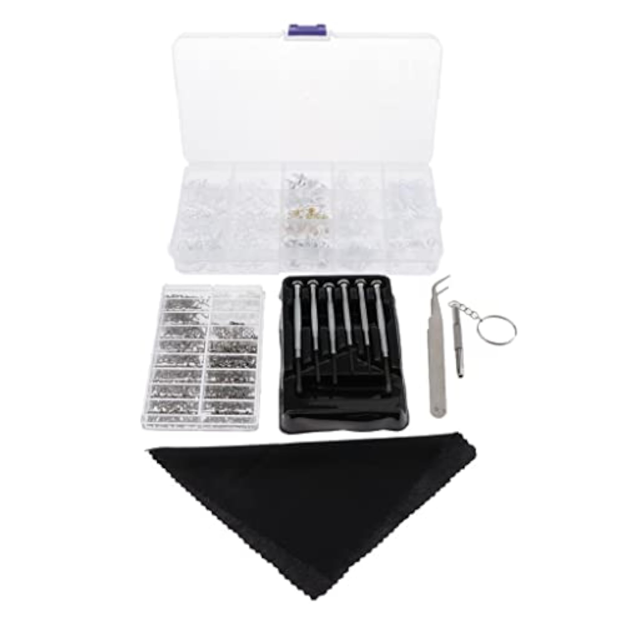 Eyeglass Screws Repairing Tools Kit with Tweezer