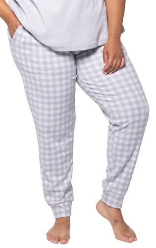 Comfort Knit Jogger Pant Blue Gingham X-Large