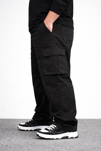 Image of INKKR Men Plus Size Cargo Pants || Plus Cargo Pants Cotton || 2XL-6XL