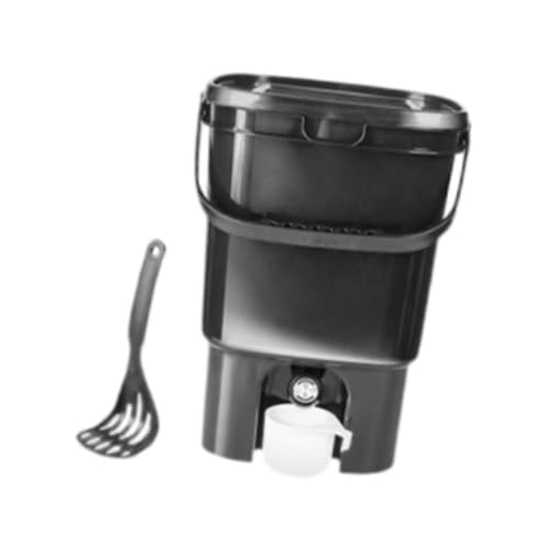 Dualoai Kitchen Waste Compost Bucket Food Waste Compost Bin Fermentation Barrel for Orchard, Black - Image 7