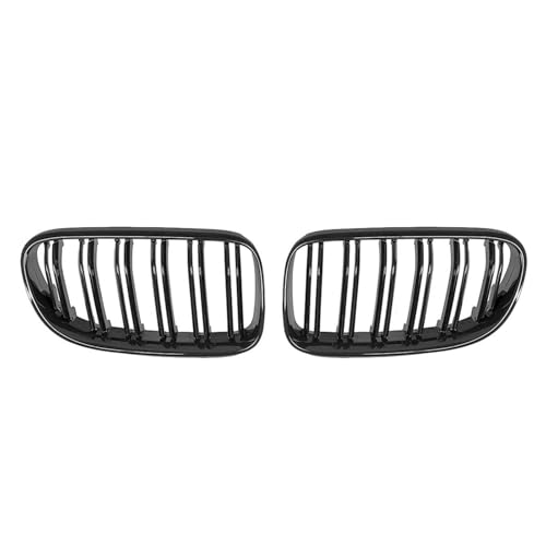 Calandre avant BMW E92 E93 double ligne en finition noire brillante style sport