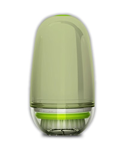 Syzygy Beauty Power Face Cleansing Brush - Advanced Anti Aging Skin Cleaning System - Acne Treatment - Dark Spot Corrector - Pore Minimizer - Dual Speed Compact - Eco-Friendly Gift (Green)