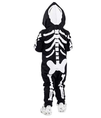 Disfraz de esqueleto para bebés unisex 6M miniatura 5