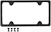 Custom Accessories 92502 Sport License Plate Frame with Fasteners , Black