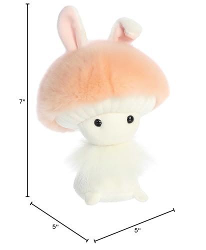 Aurora(r) Vibrant Spring Fungi Friends(tm) Stuffed Animal - Decorative Companion - Endless Fun - Peach 6 Inches - Image 6