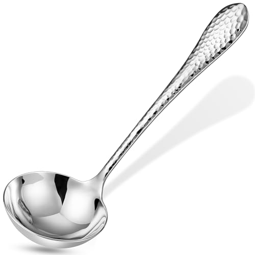 Royalrose Premium LUX Hammered Gravy Ladle (1, 7.5 Inch Gravy Ladle)