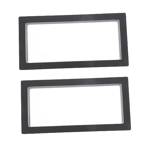 LIFKOME 2piezas Caja De Almacenamiento Relojes Rectangular Vitrina Flotante Para Exhibir Soportes Guardar