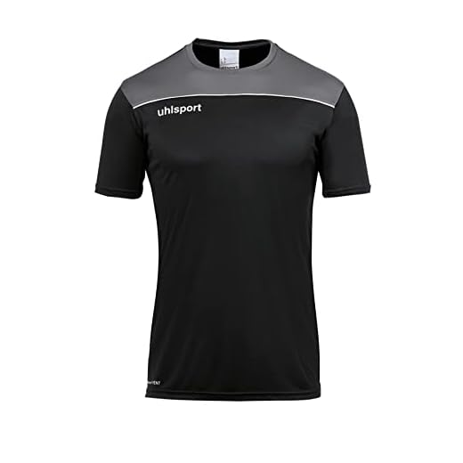 uhlsport Unisex Barn Offense 23 Poly Skjorta Barn Pikétröja Svart svart/anthra/vit 116