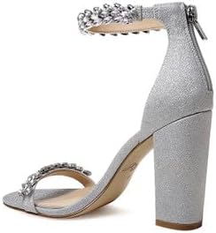 Jewel Badgley Mischka Mayra Ankle Strap Evening Shoe - Image 4