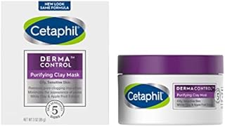 Clay Mask by Cetaphil Pro, Dermacontrol Purifying Clay Face Mask with Bentonite Clay for Blackheads and Pores, Designed for Oily, Sensitive Skin, 3 oz