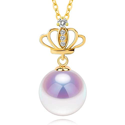 Collier Perles Jaunes Akoya et Chaîne Argent 925 : Cadeau Idéal de Luxe pour Femme