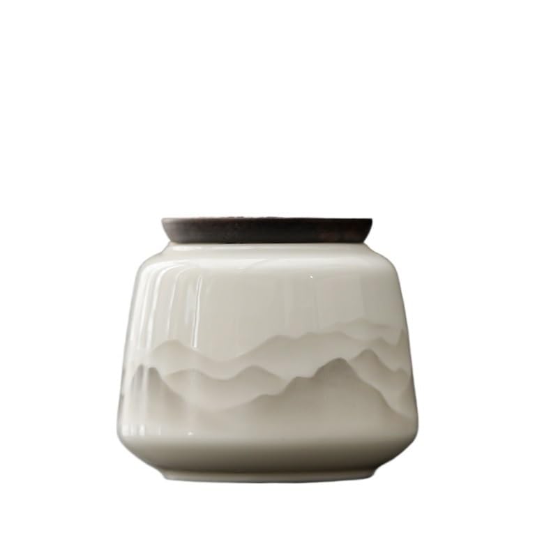 Barattoli da Tè Contenitore for il tè in ceramica con coperchio sigillato, contenitore for la conservazione in cucina for caffè, zucchero, noci, erbe aromatiche e spezie. Barattoli da Cucina