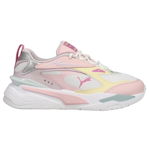 PUMA Kids Girls Rs-Fast Limits Shiny Sneakers Shoes Casual - Pink, White