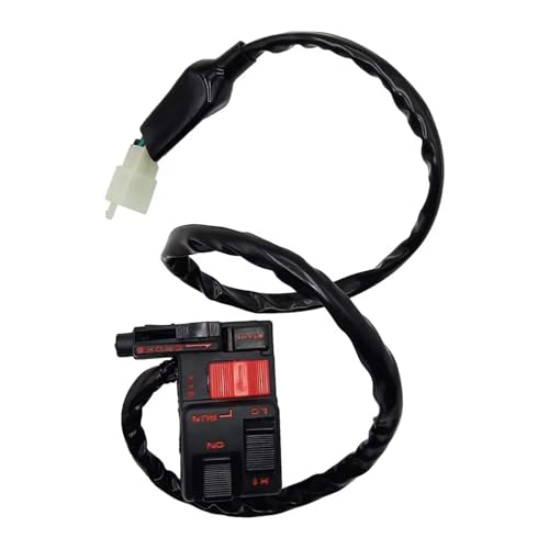 Interrupteur de phare et démarrage moto pour remplacer le commodo 35200-HA0-681 rouge