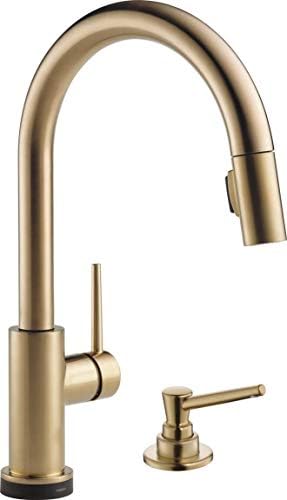 DELTA Trinsic VoiceIQ Single-Handle Touch Kitchen Sink Faucet wit...