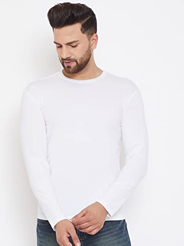 Image of London Crew Round Neck Full Sleeve Regular Fit Casual Cotton Plain Solid Tshirt for Men Full-Solid-23