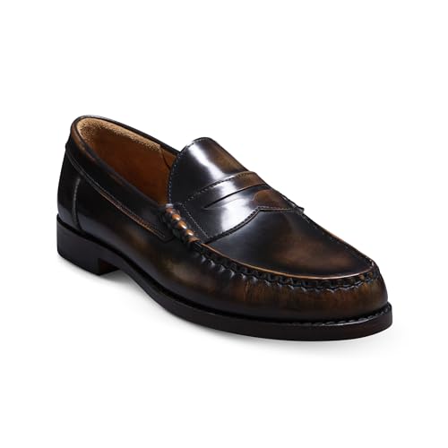 Allen Edmonds Mens Newman Penny Loafers Antique Bronze Leather 7 D by Allen Edmonds - Used condition - US$166.40