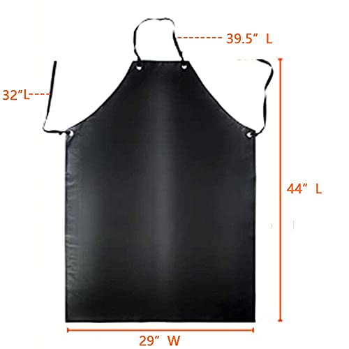 K Y Kangyun Waterproof Rubber Vinyl Apron Black thumb #6