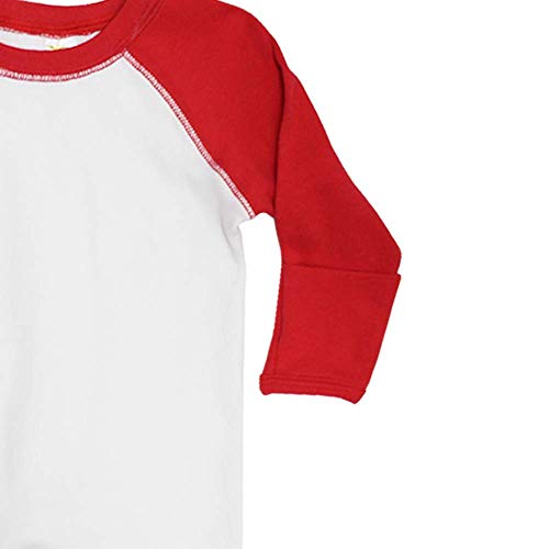 Baby Blank Long Sleeve Raglan Baseball One piece bodysuit2