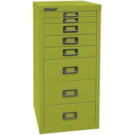 Mobile Con Cassetti Bisley MultiDrawer - 15 Cassetti, Verde, 38x27.9x86 Cm, Metallo - Foto 7