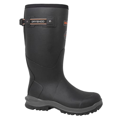 Dryshod Men's Legend MXT Gusset Outdoor Rubber Boot | Black| Waterproof LGXG-MH-BK3