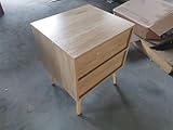 Tidyard Nachttisch, moderner Nachtschrank mit offenem Regal und Goldgriff, 45 x 40 x 55 cm, Rattan Design, Nachtkommode für Schlafzimmer und Wohnzimmer